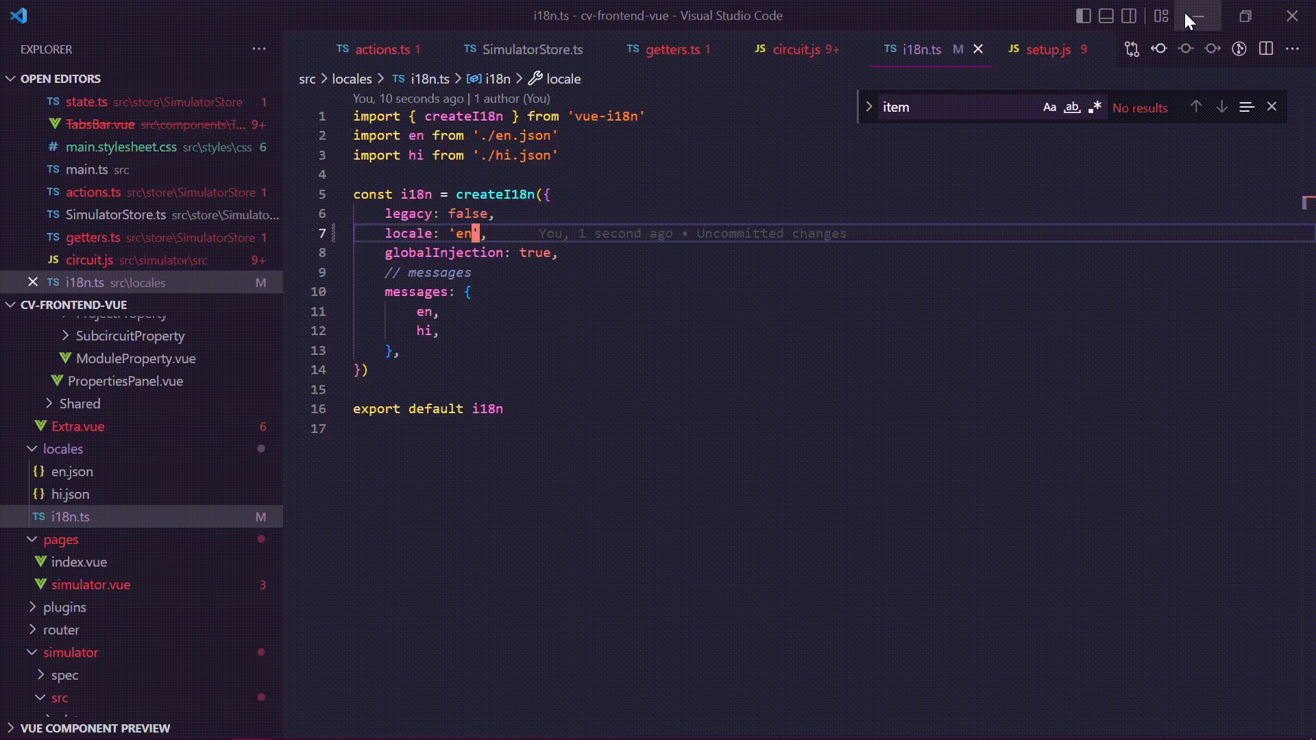 Navbar Internationalization